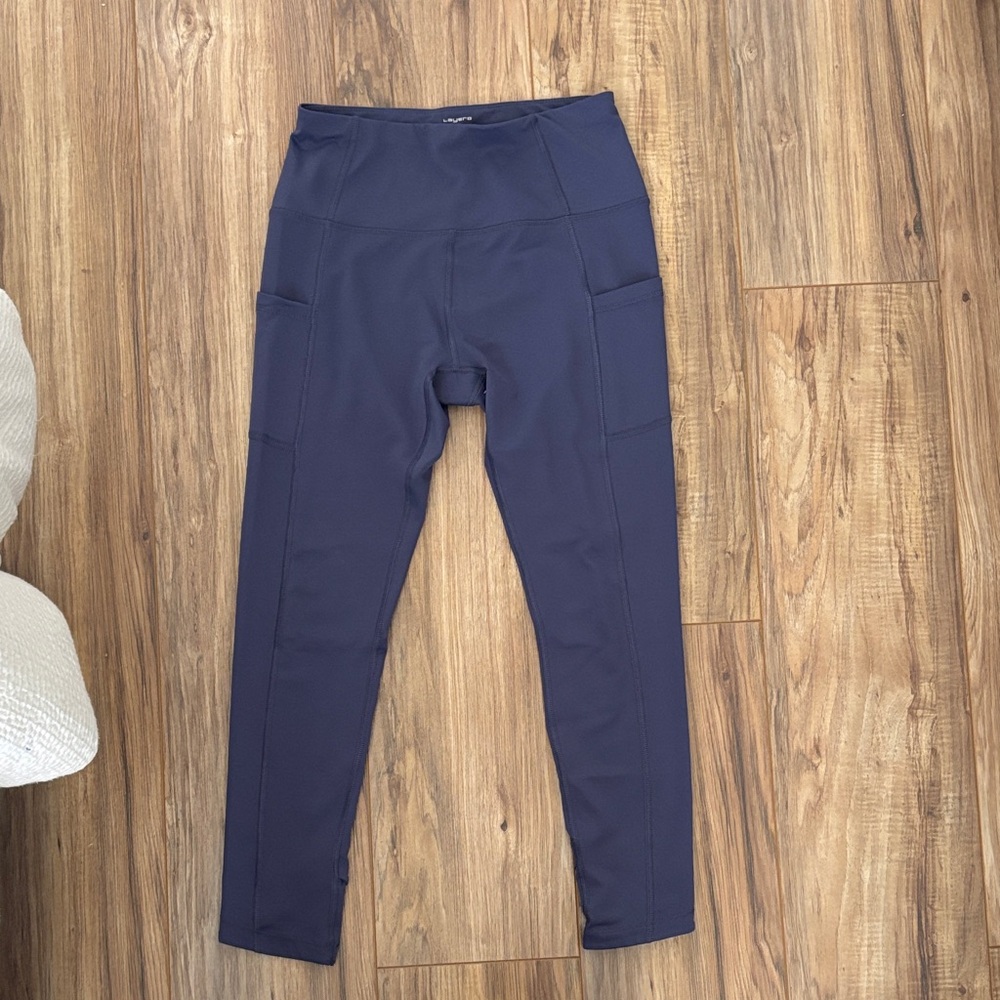Layer8 Purple Full Length Athletic Leggings - Size: Small Lightly worn